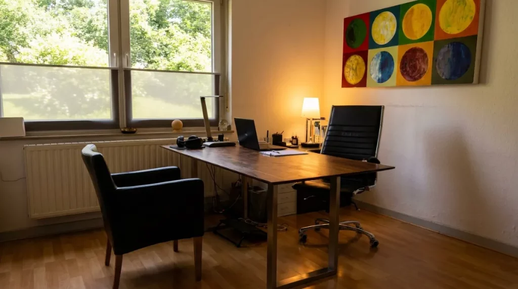 Behandlungs-und Beratungszimmer der Naturheilpraxis Huz