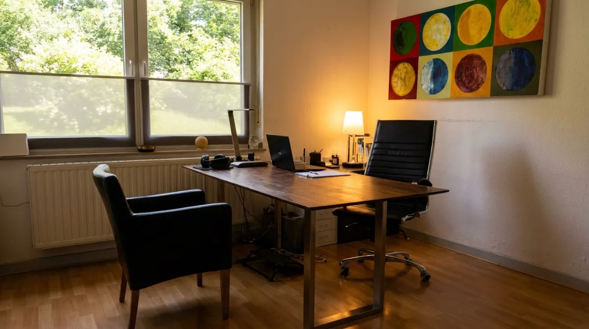 Behandlungs-und Beratungszimmer der Naturheilpraxis Huz